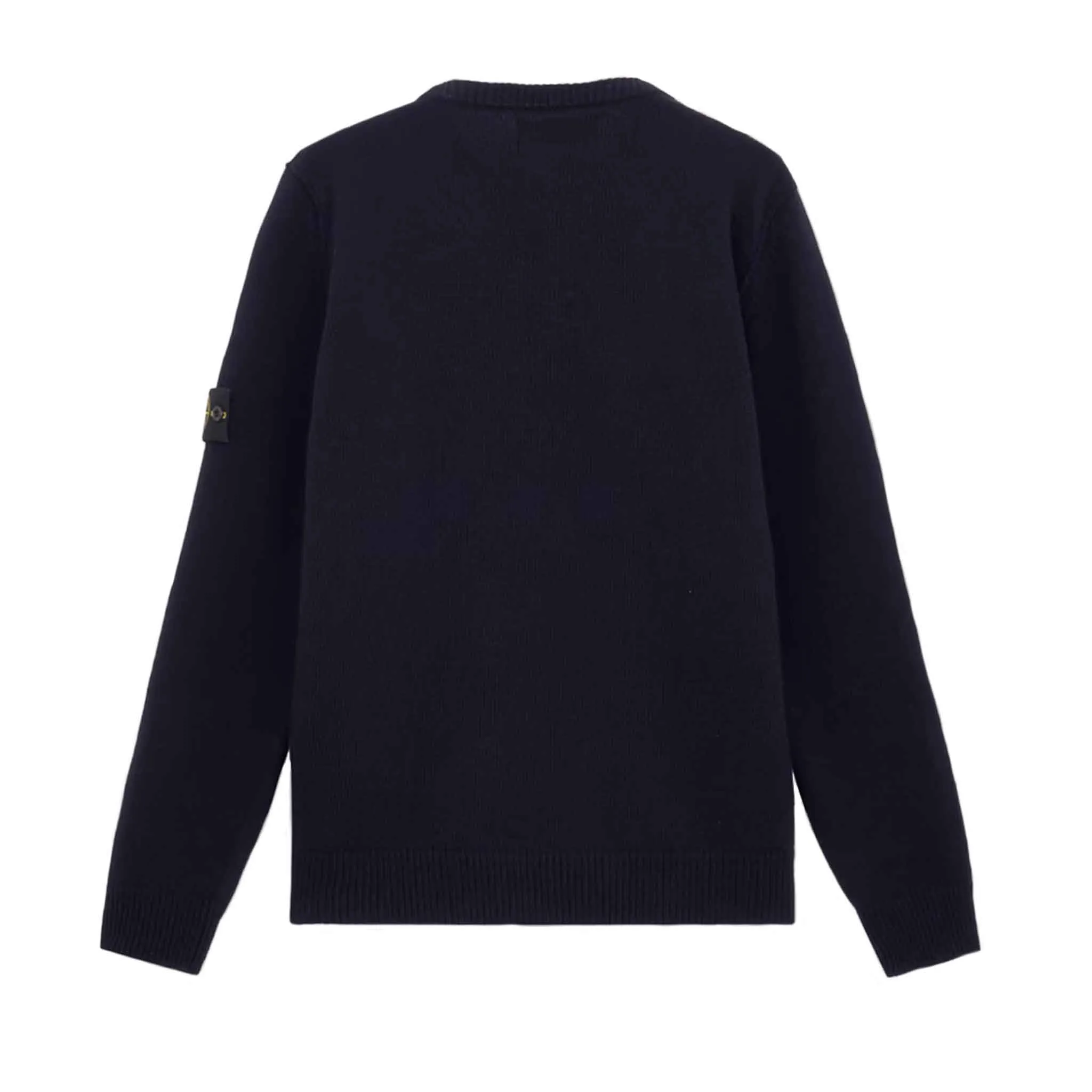 Stone Island Lambwool Crewneck Sweater in Navy Blue