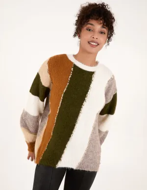 Stripe Sequin Detail Jumper