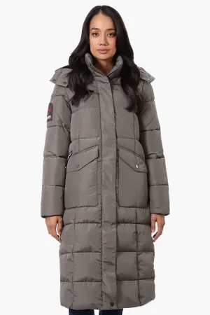 Super Triple Goose Maxi Puffer Parka Jacket - Olive