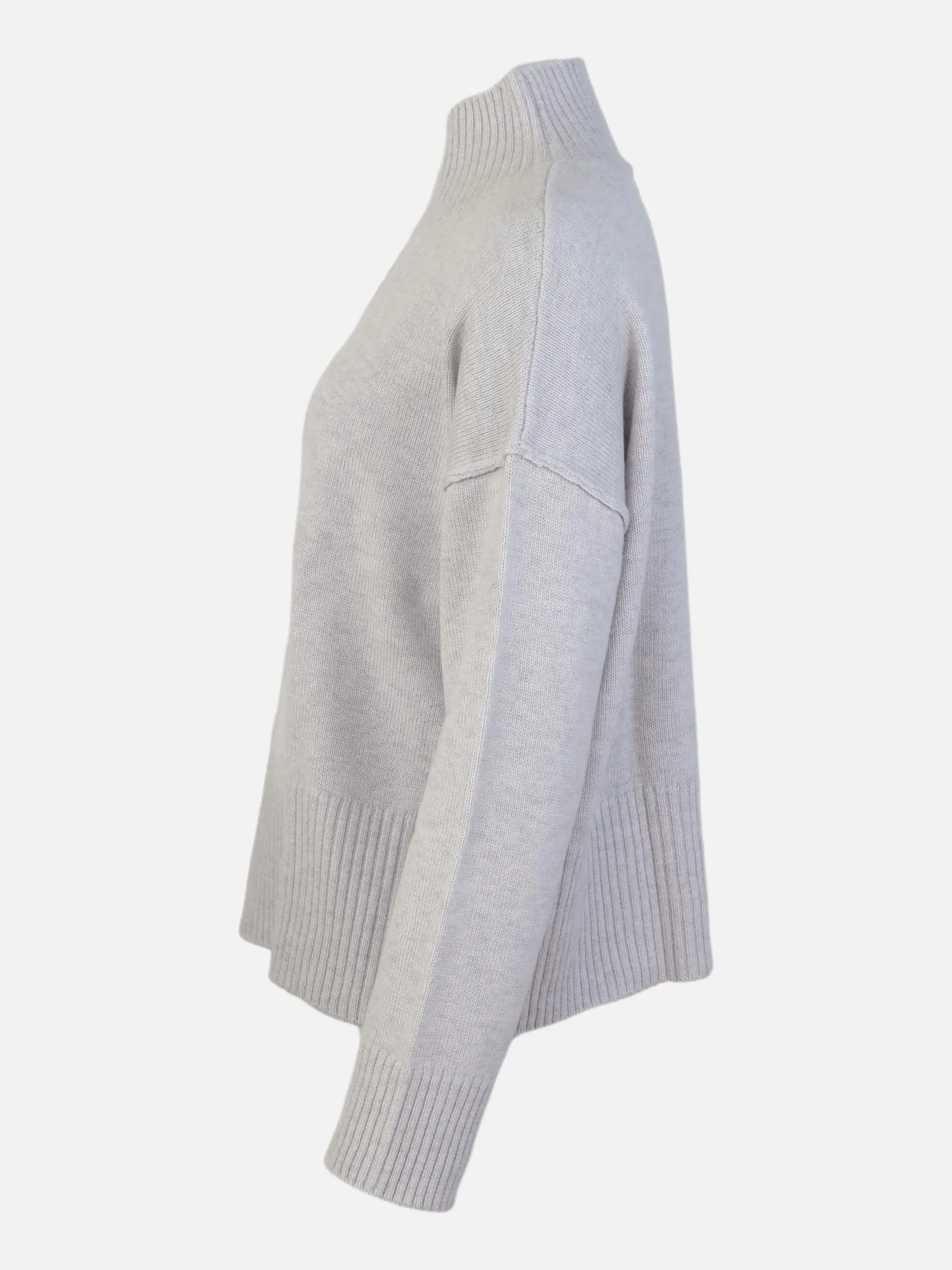 SY-23080 Sweater - 100% Wool - Accessories - Light Grey