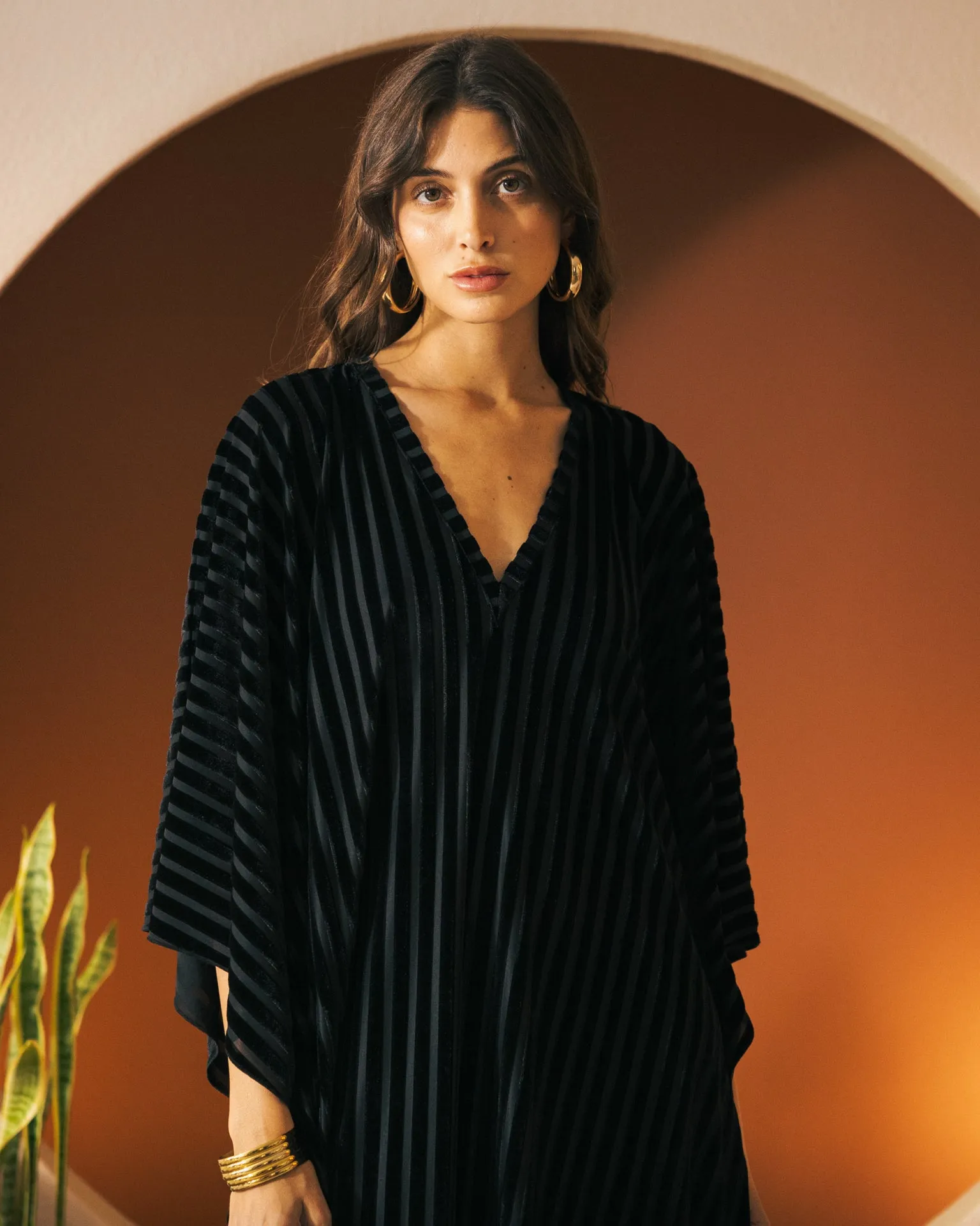 The Marsala Kaftan - Onyx