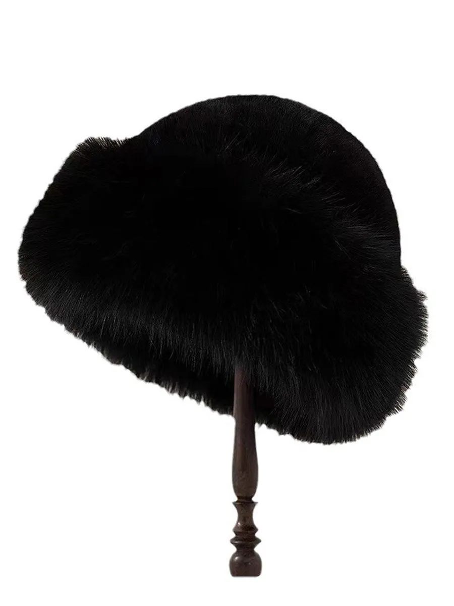 Thickened Warm Earmuffs Imitation Mink Fur Plush Hat