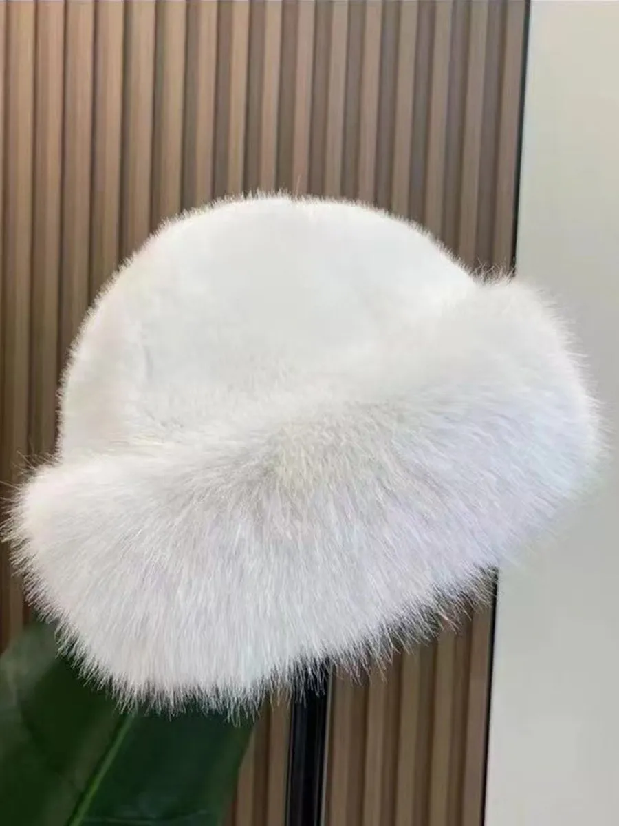 Thickened Warm Earmuffs Imitation Mink Fur Plush Hat