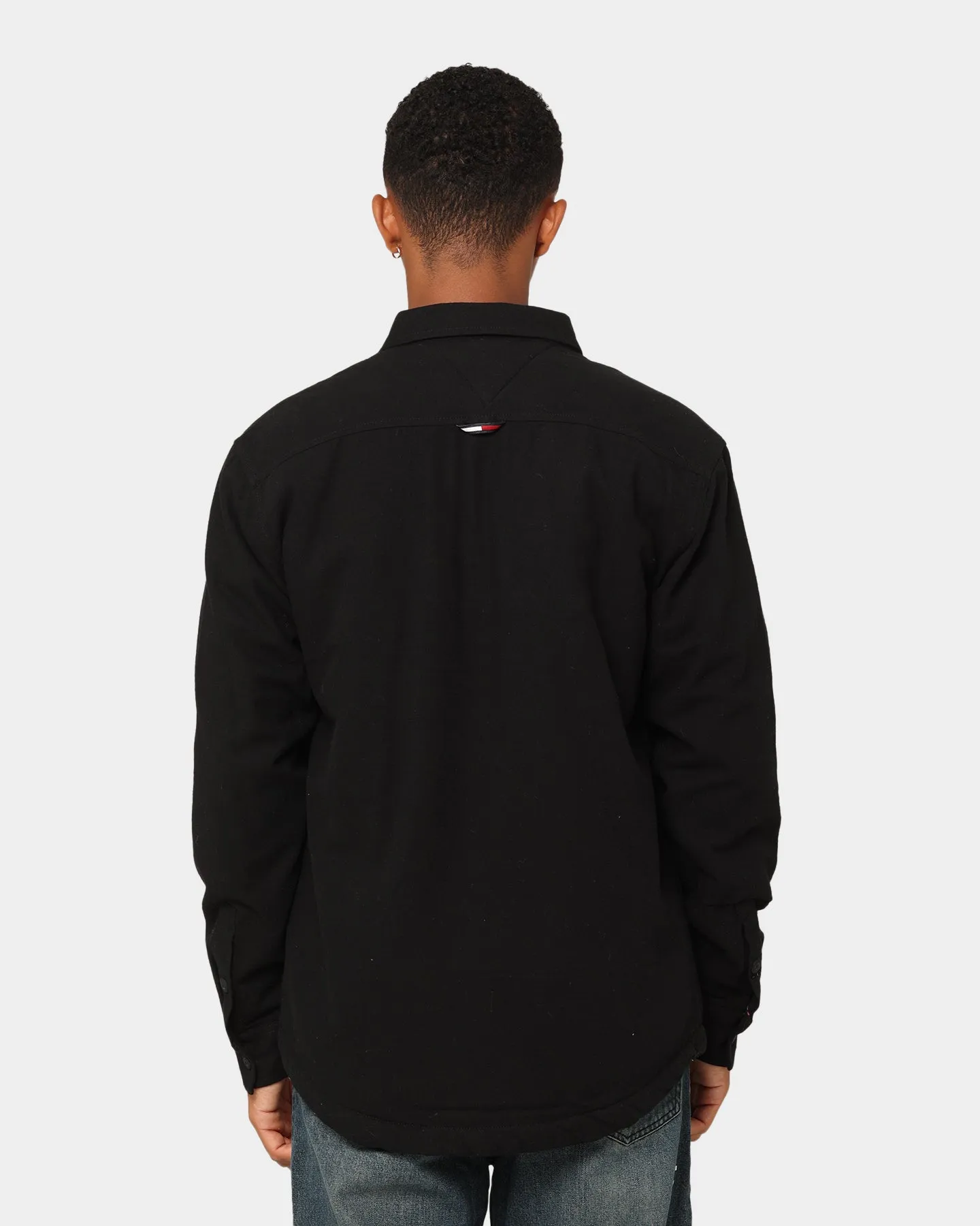 Tommy Jeans TJM Sherpa Lined Overshirt Black