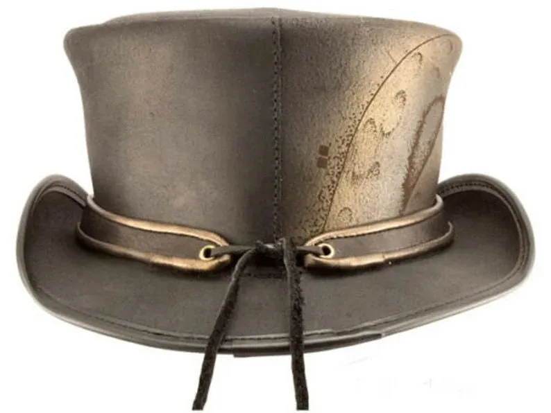 TOP Hat Octopus Engraved El Darado Eye band Biker Hat New With Tags Steampunk