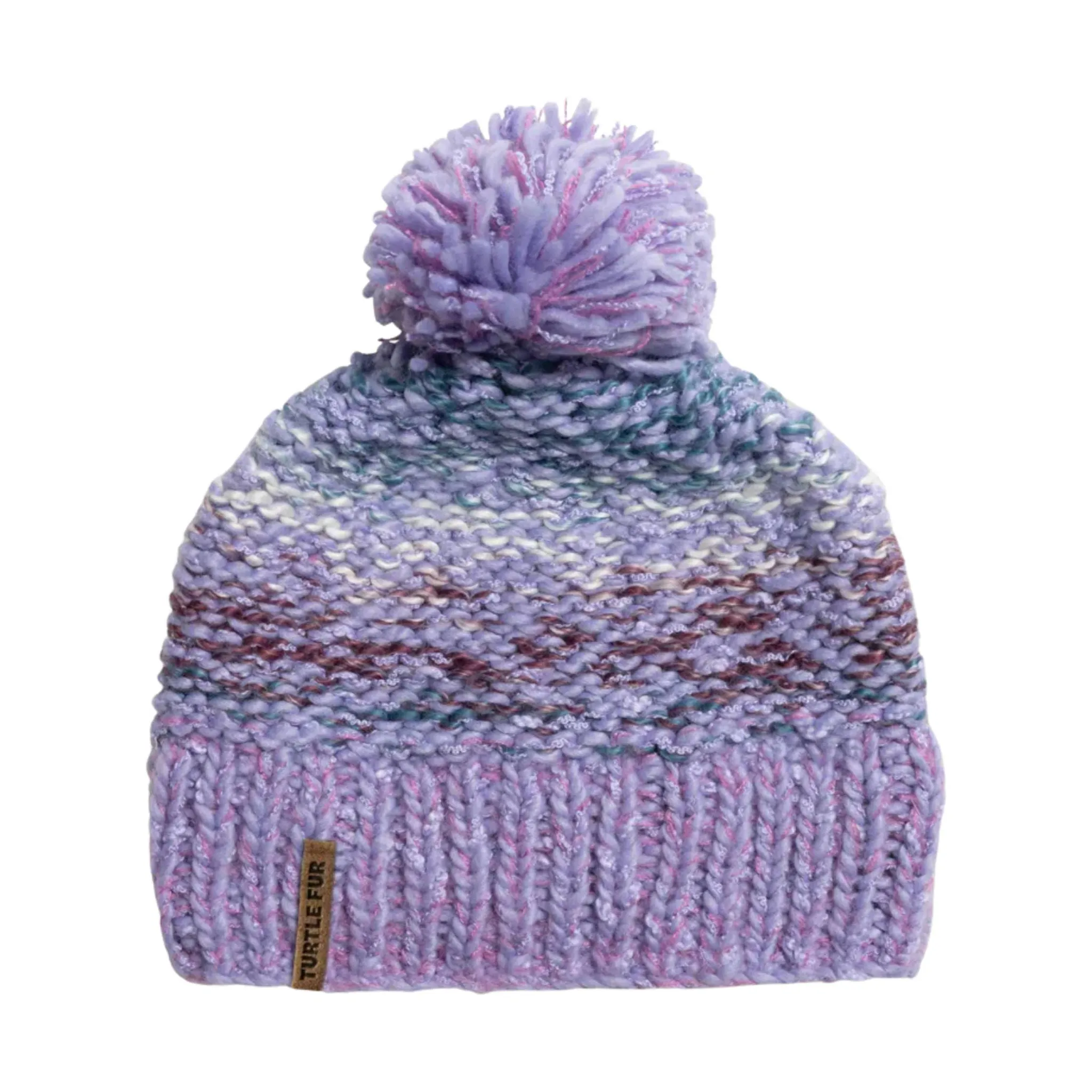 Turtle Fur Firefly Pom Beanie - Periwinkle