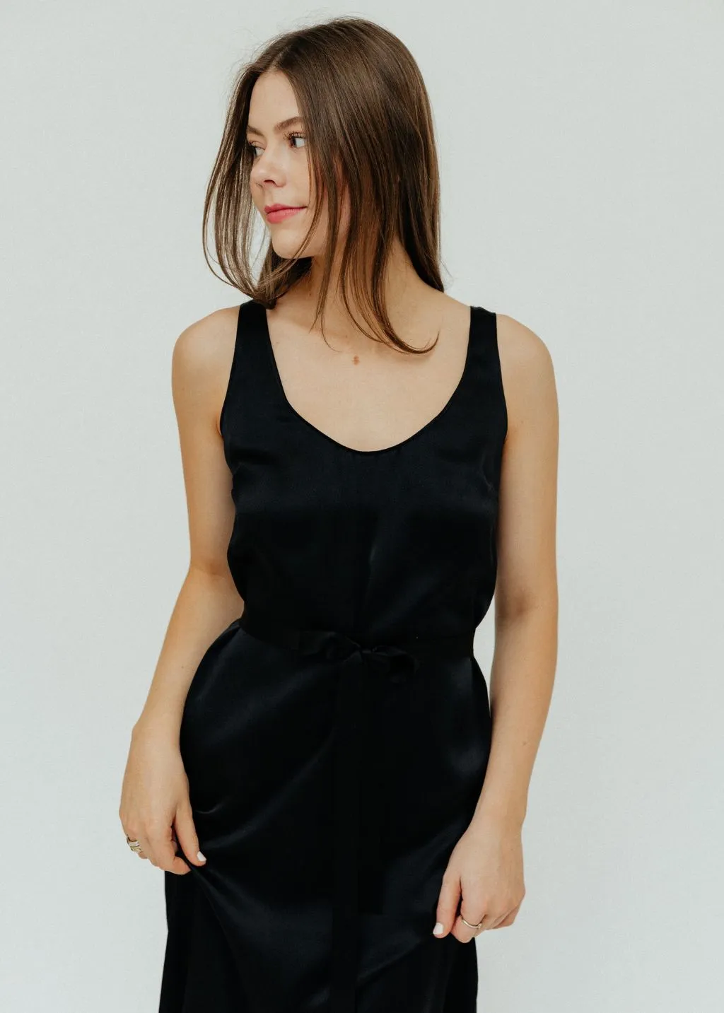 Velvet Harlem Dress in Black