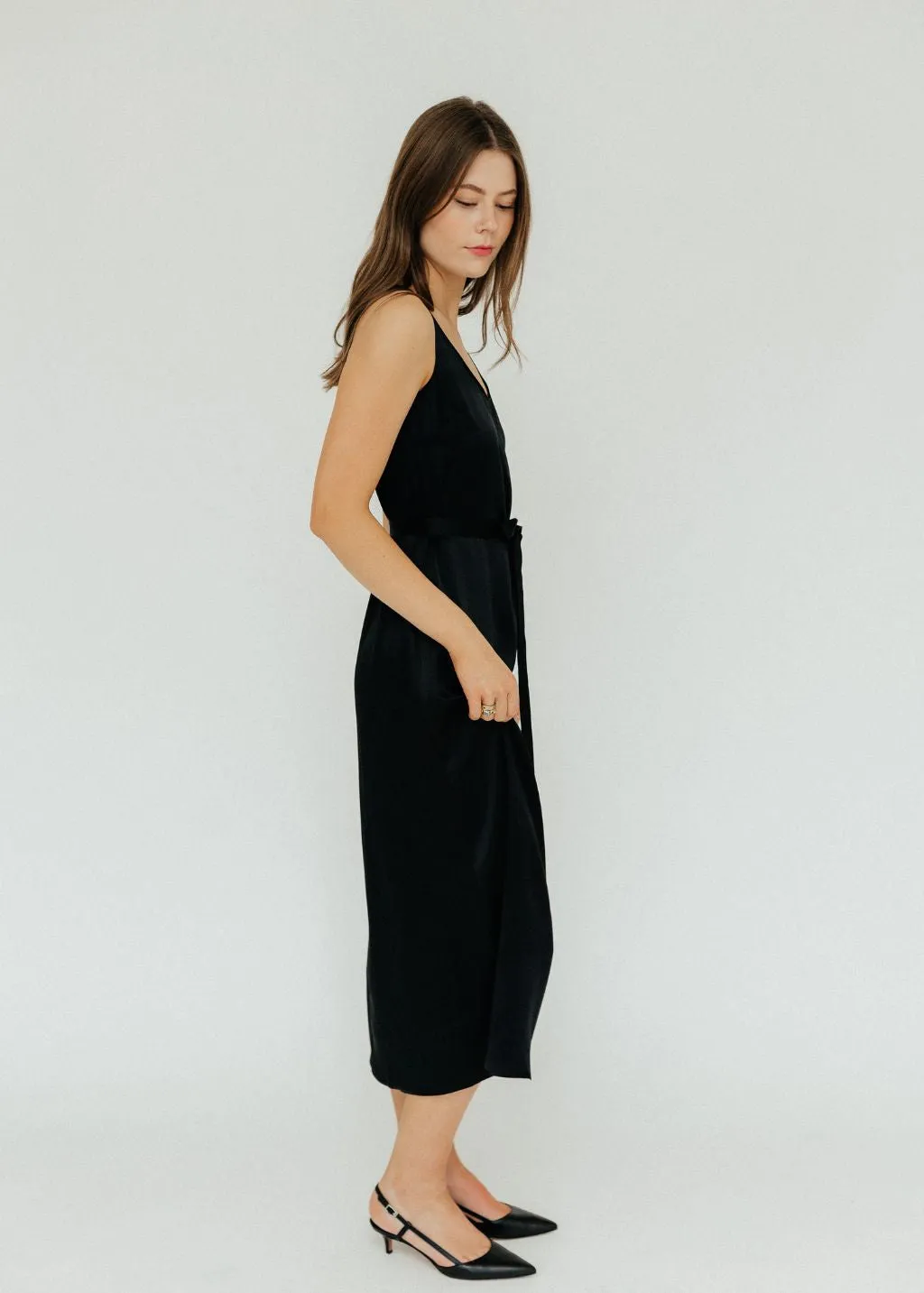 Velvet Harlem Dress in Black