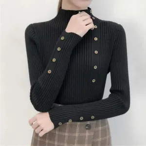 Women's Casual Knit Turtleneck Jumper | Perfect for Autumn/Winter