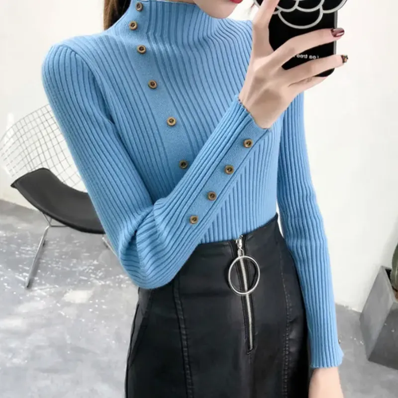 Women's Casual Knit Turtleneck Jumper | Perfect for Autumn/Winter