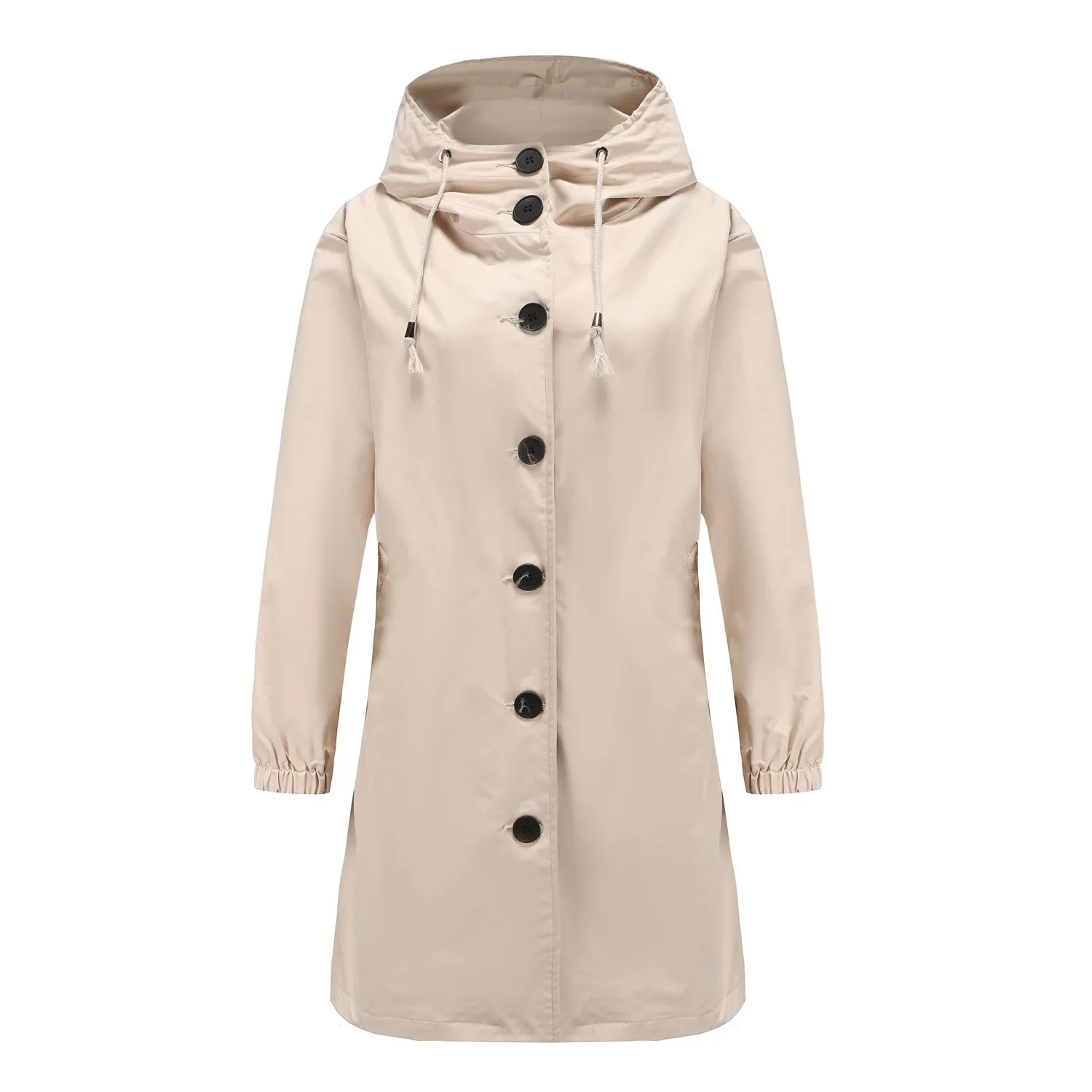 Women's Casual Loose Waterproof Trench Coat with Hood | Ideal for Autumn/Winter