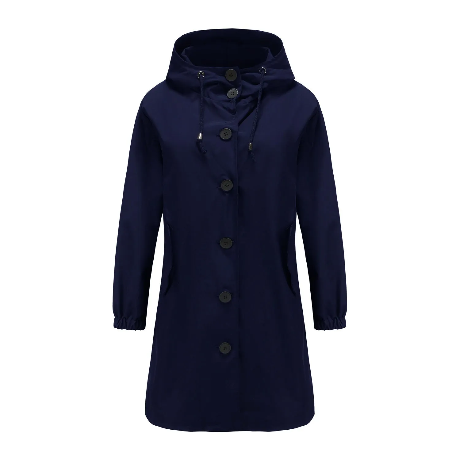 Women's Casual Loose Waterproof Trench Coat with Hood | Ideal for Autumn/Winter