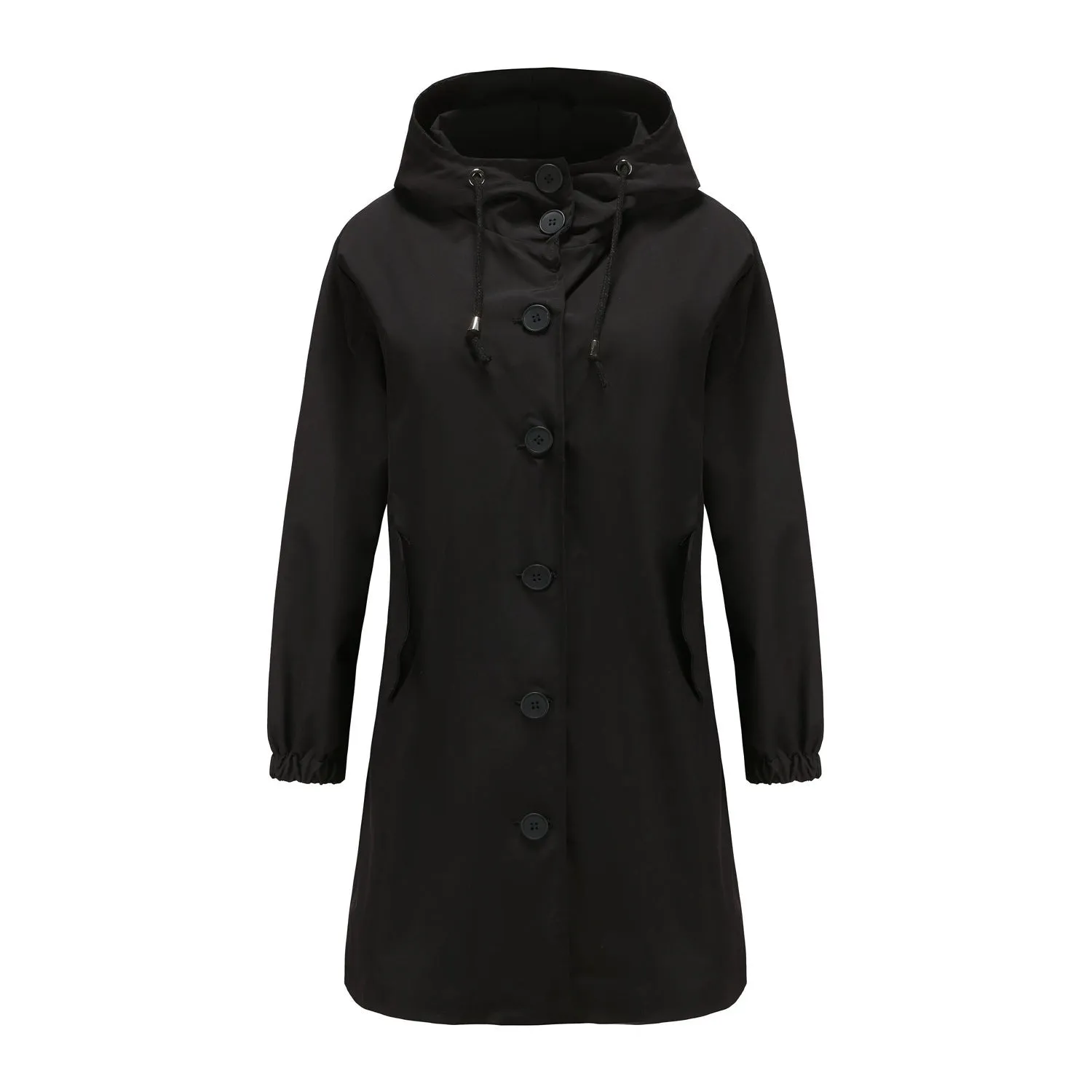 Women's Casual Loose Waterproof Trench Coat with Hood | Ideal for Autumn/Winter