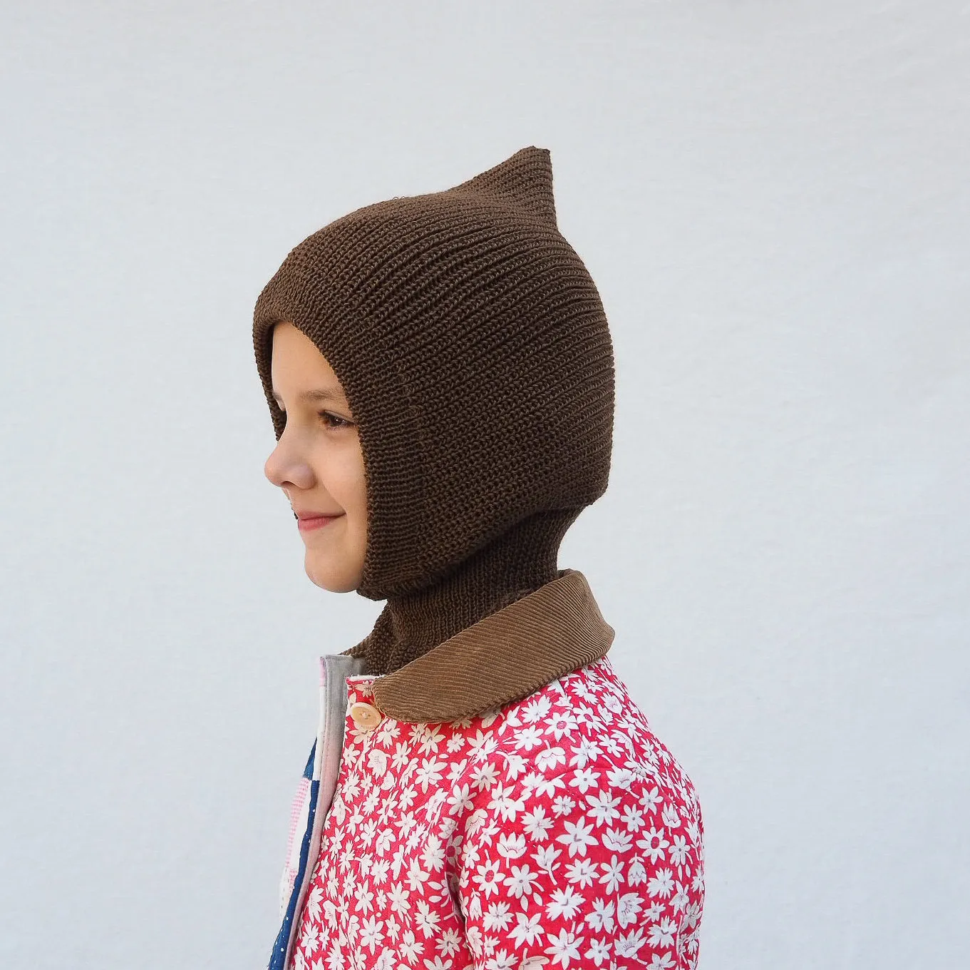 wool balaclava in clove