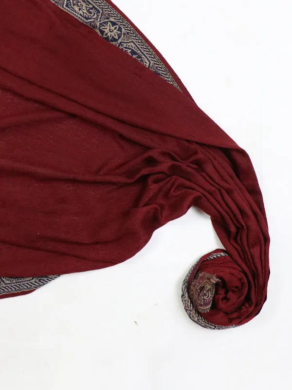 WS03 Synthetic Winter Shawl for Women Red - Multidesign