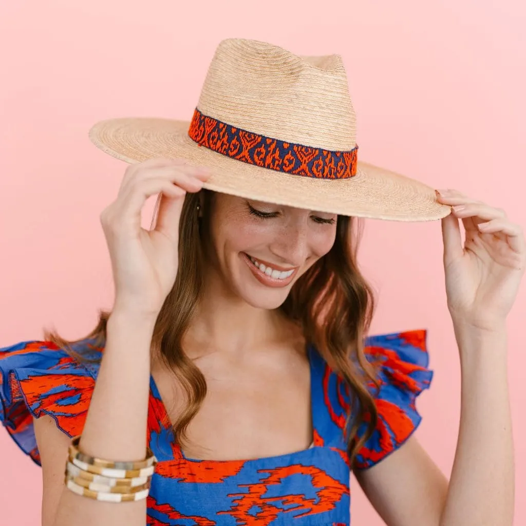 Zicatela Ikat Palm Hat